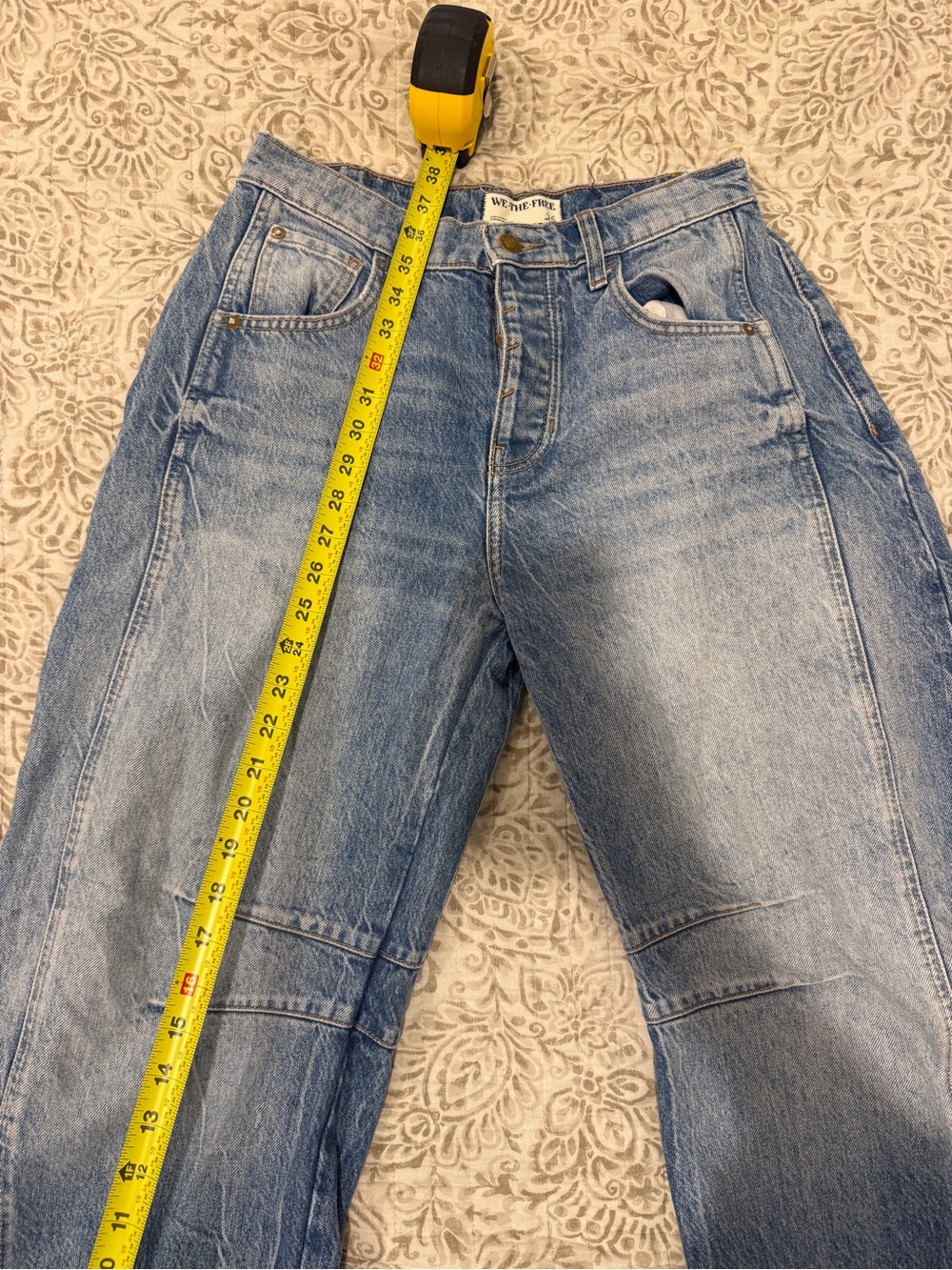 Free People Good Luck Mid-Rise Barrel Jean - Picture 5 of 7